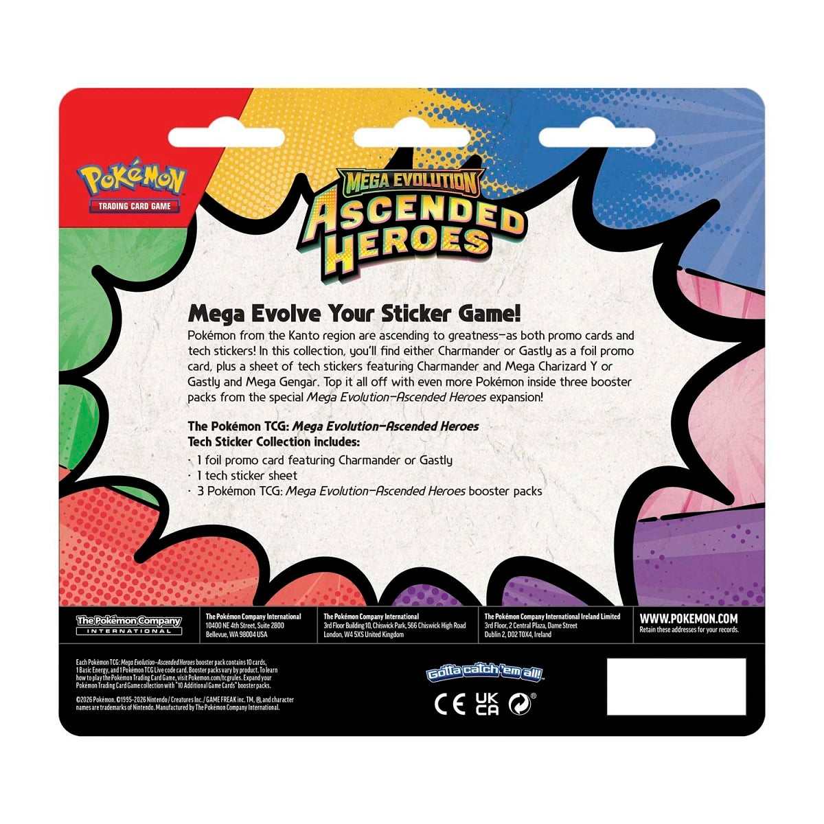 Pokémon TCG: Mega Evolution-Ascended Heroes Tech Sticker Collection (Charmander)