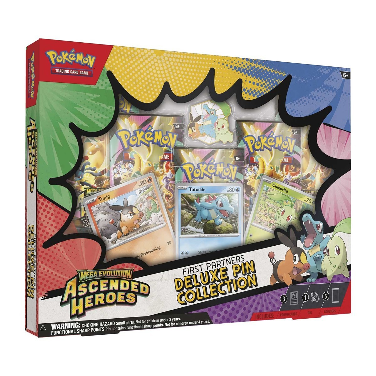 Pokémon - TCG: Mega Evolution Ascended Heroes First Partners Deluxe Pin Collection