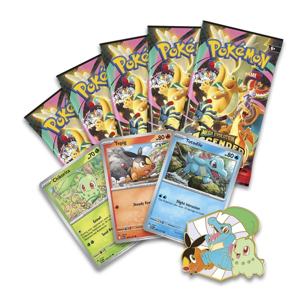 Pokémon - TCG: Mega Evolution Ascended Heroes First Partners Deluxe Pin Collection
