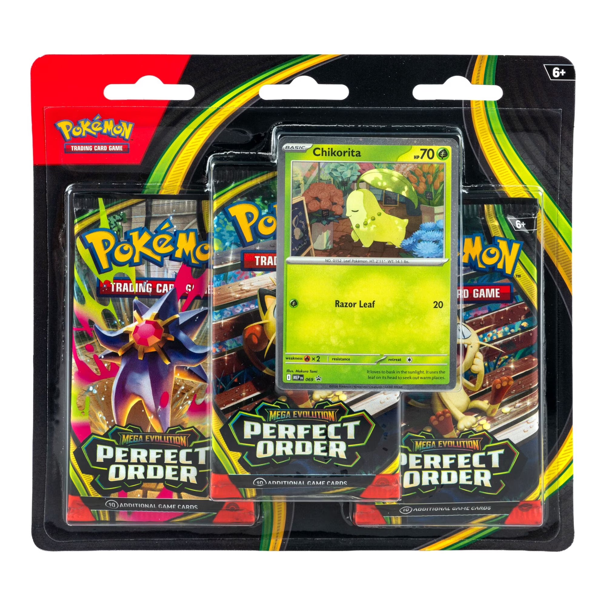 Pokémon TCG: Perfect Order 3 Pack Blister [Chikorita]