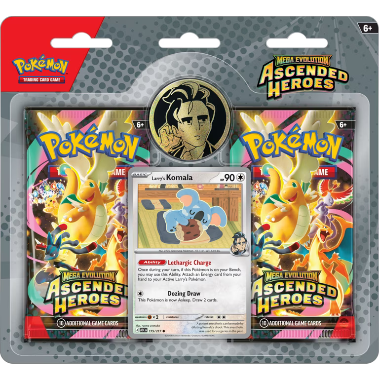 Pokemon TCG: Ascended Heroes 2-Pack Blister (Komala)