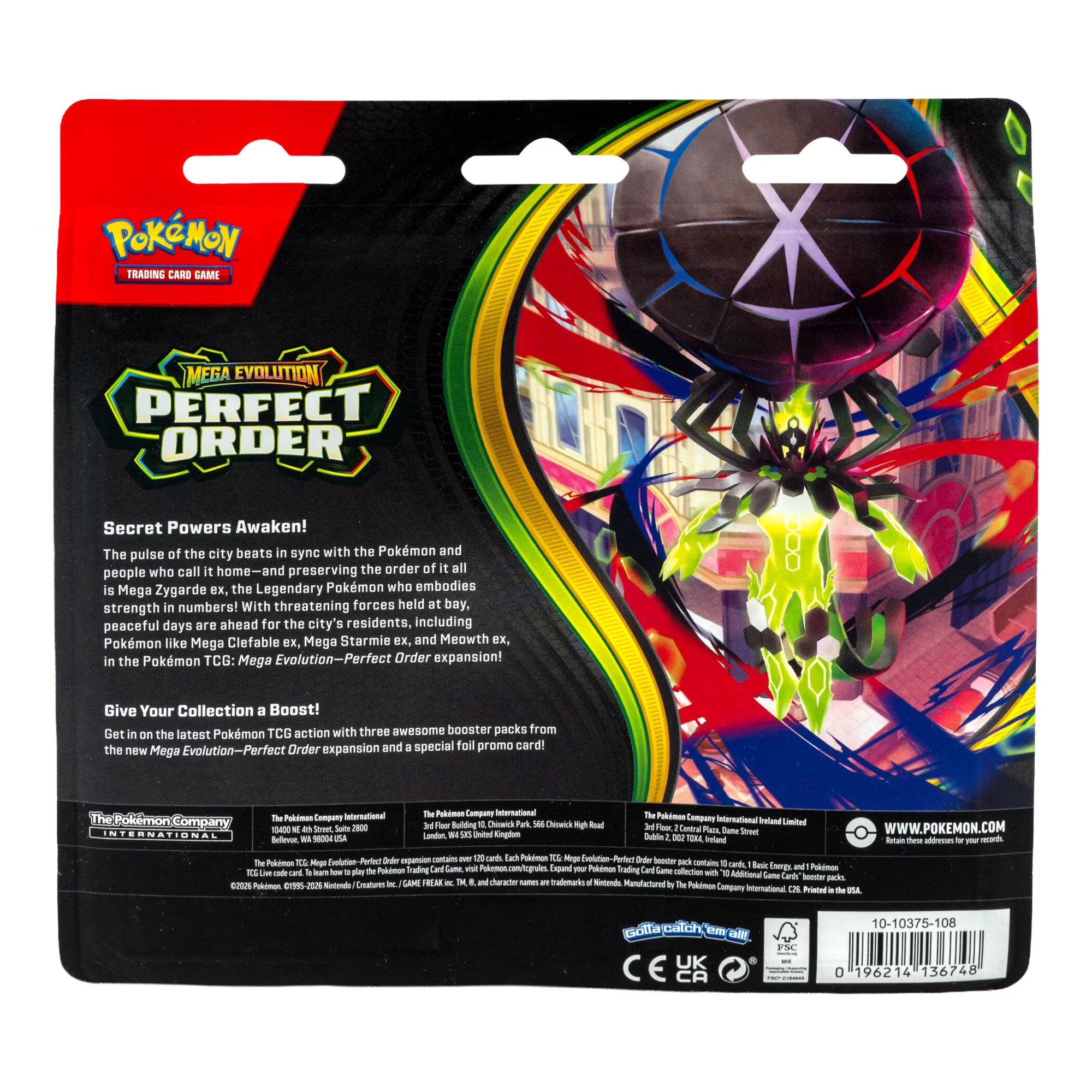 Pokémon TCG: Perfect Order 3 Pack Blister [Chikorita]