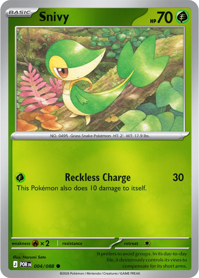 Mega Evolution - Perfect Order: Snivy (Reverse Holofoil)
